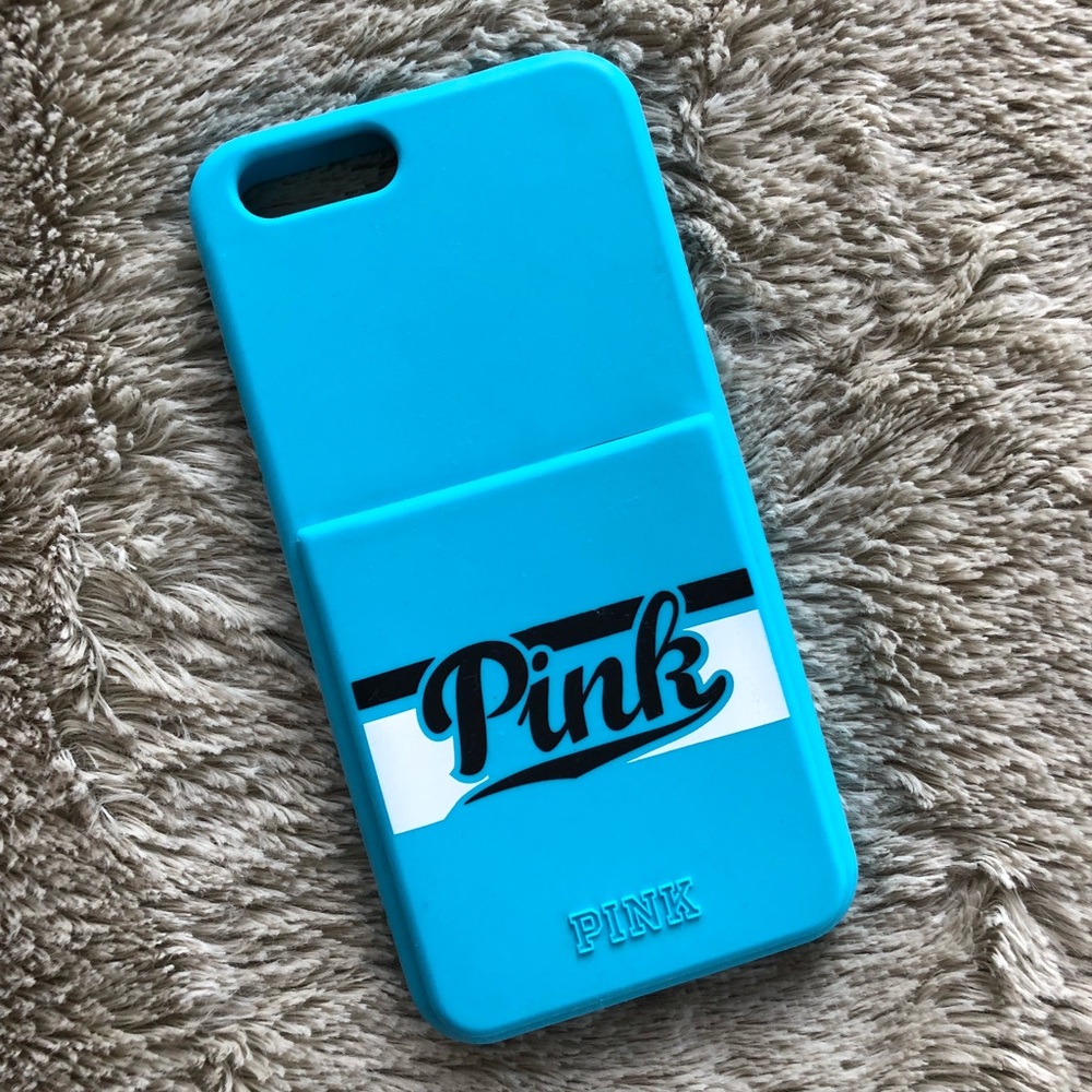 Victoria’s Secret Pink blue card holder case